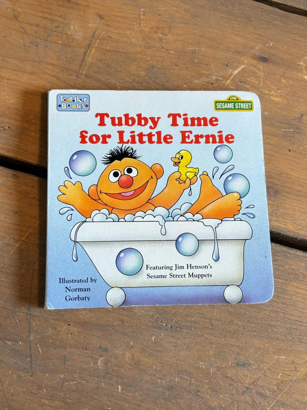 Vintage 80’s Children’s Book Tubby Time for Little Ernie Sesame Street